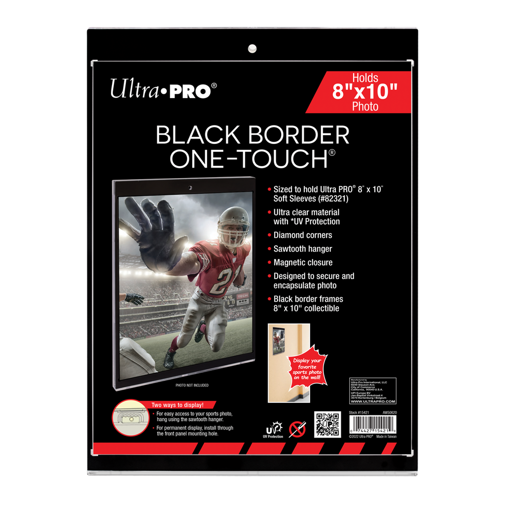 8" x 10" Black Border UV ONE-TOUCH® Magnetic Holder
