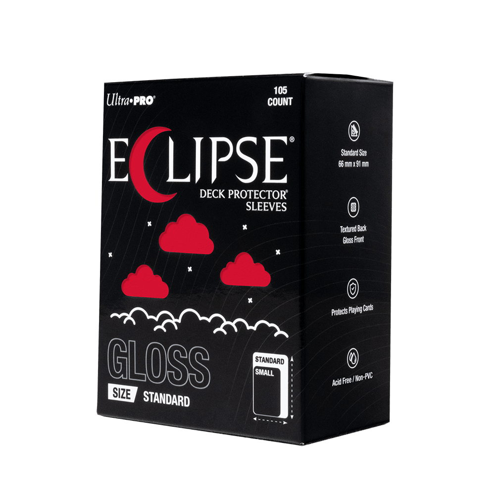 ECLIPSE® Gloss Standard DECK PROTECTOR® Sleeves: Apple Red - 105ct