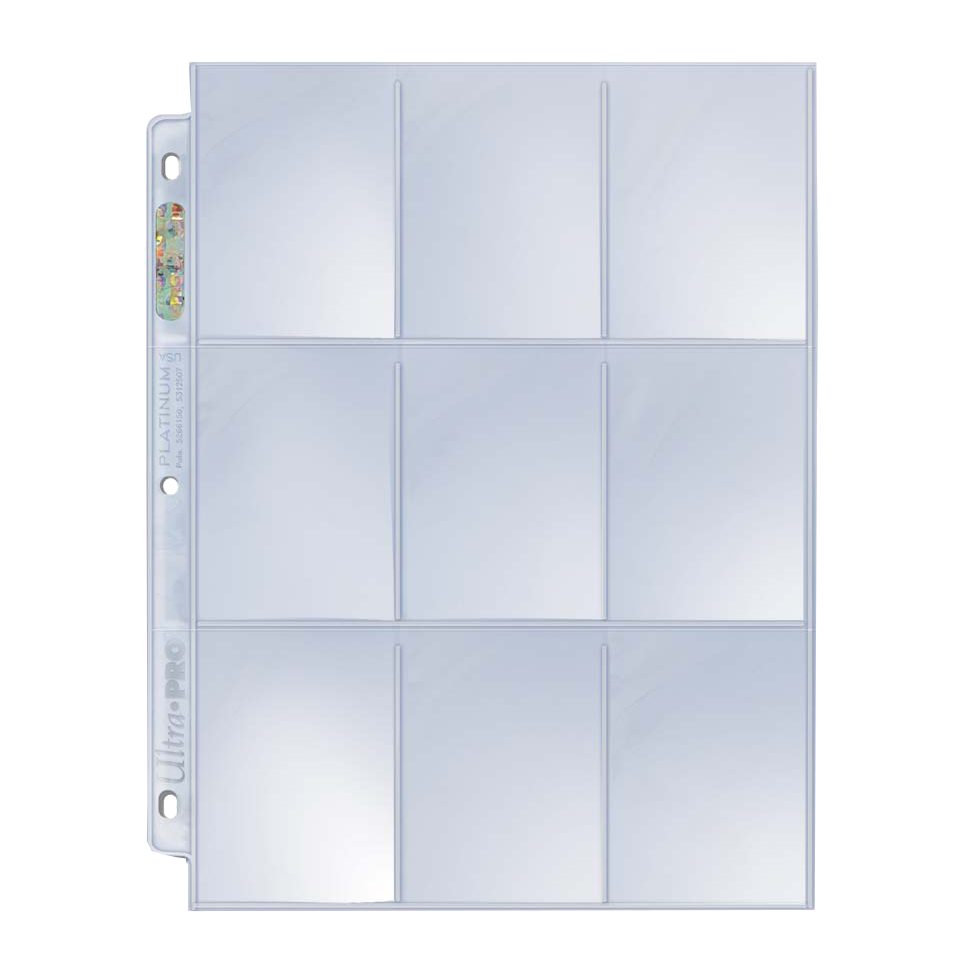Platinum Series 9-Pocket Pages (100ct) for Cards and Photos
