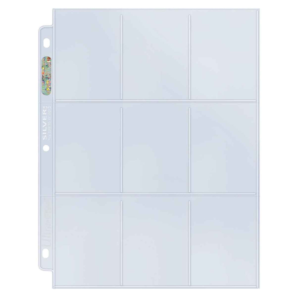 Silver Series 9-Pocket Pages (100ct) for Standard Size Cards