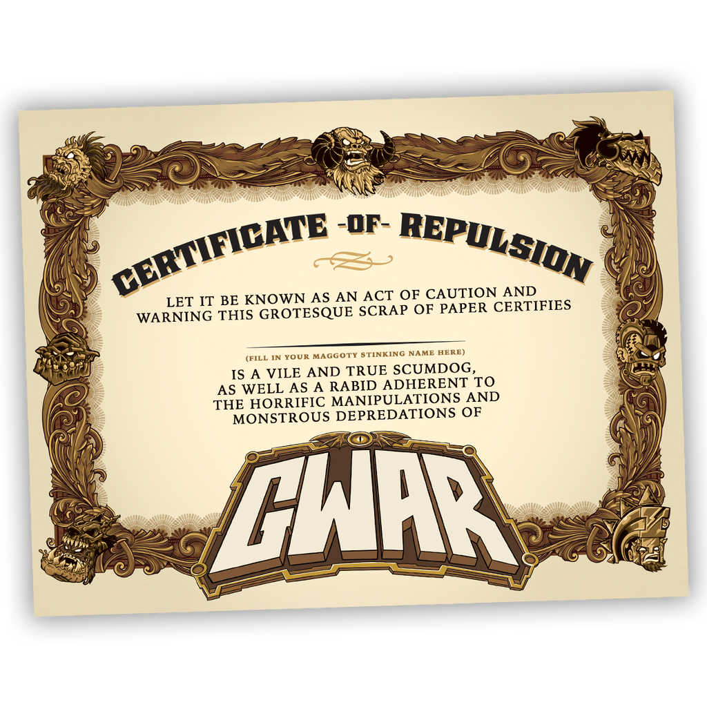 GWAR: 'The Return of Gor Gor' Signed Platinum Edition Comic Book + Vinyl LP (Limited Edition Fruit Punch)